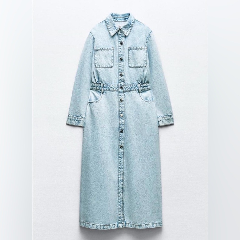 Denim Maxi Dress - Picture 4 of 13